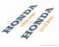 Preview: Tank Zierstreifen Dekor Set, blau / gold, Siebdruck! Honda CB 400 Four F1 (1975-1976)