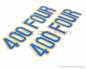 Preview: Seitendeckel Dekor Set / Blau / Gold # DEC-100-013