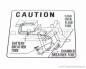 Preview: "CAUTION BATTERY" Decal Repro # R-87506-087-680