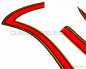 Preview: Tank Decals / Decor Kit Gold / Red / Black # DEC-100-014