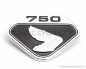 Preview: Emblem Seitendeckel Rechts Repro (SIDE COVER R EMBLEM) # R-87123-300-020B