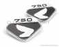 Preview: Emblem Set Seitendeckel L/R Repro (SIDE COVER EMBLEM) # R-00000-454-KIT
