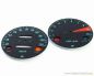 Preview: Zifferblätter Set Tachometer / Drehzalmesser KM/H + Kontrollleuchten (Diamanten)