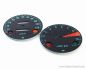 Preview: Zifferblätter Set Tachometer / Drehzalmesser KM/H + Kontrollleuchten (Diamanten)