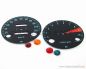 Preview: Zifferblätter Set Tachometer / Drehzalmesser KM/H + Kontrollleuchten (Diamanten)