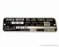 Preview: Honda CB 750 Four K0-K6 Typenschild (VIN PLATE TYPE REGISTERED) Aluminium