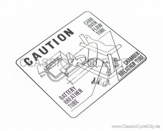 "CAUTION BATTERY" Decal Repro # R-87506-087-680