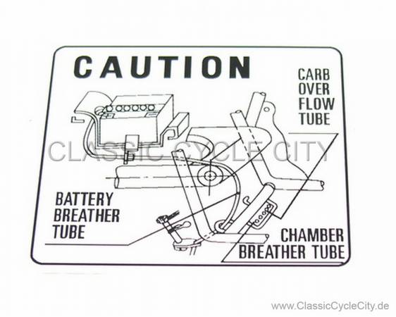 "CAUTION BATTERY" Decal Repro # R-87506-087-680