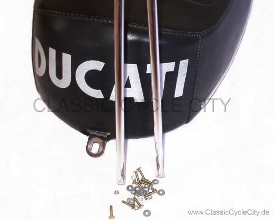 Zierleisten Set Aluminium + Schrauben Sitzbank Ducati GT 750 # CCC-2033