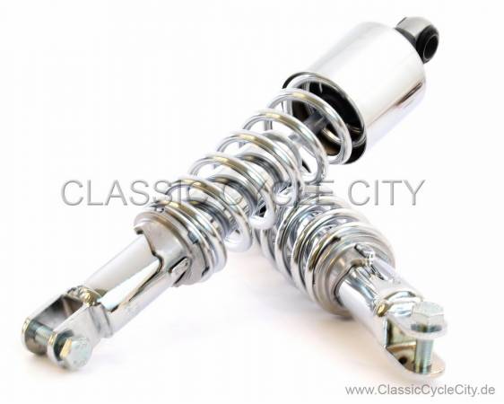 IKON (KONI) Rear Shocks With Chrome Spring and Chrome Cover  Honda CB750 SOHC K0-K6, K7, F, F2 (1969-1978)