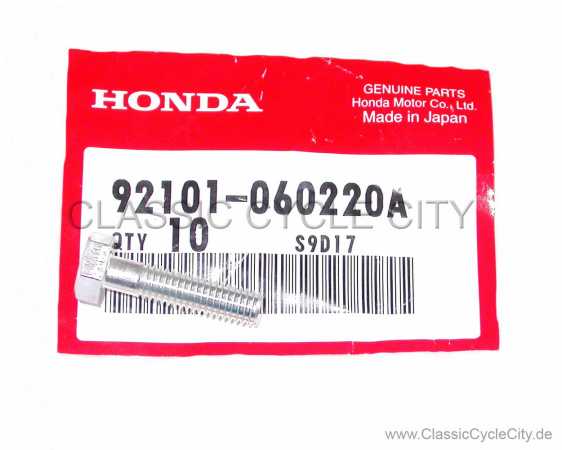 BOLT HEX 6X22 # 92101-060-220A (replaces 92000-060-22)
