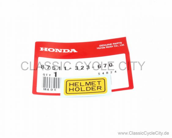 Aufkleber "Helmet Holder" (MARK HELMET HOLDER) # 87511-323-670