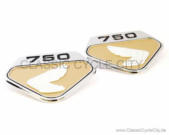 Emblem Set Seitendeckel L/R Repro (SIDE COVER L EMBLEM) # R-00000-461-KIT