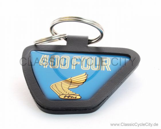 Schlüsselanhänger Honda CB 400 Four / Leder "Blau"