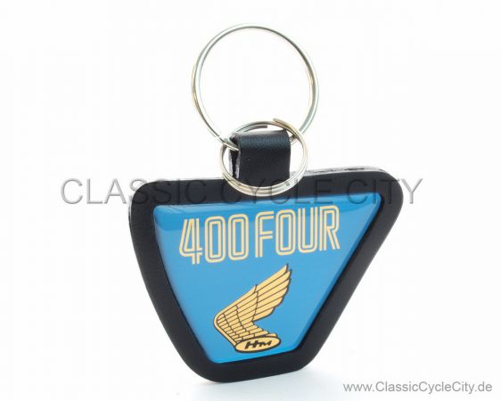 Schlüsselanhänger Honda CB 400 Four / Leder "Blau"