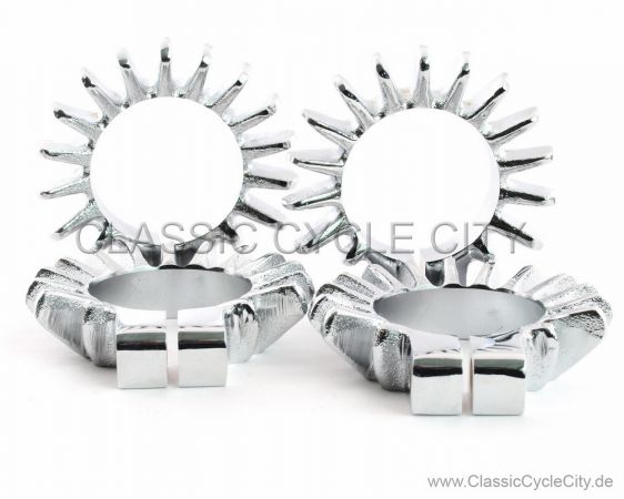 Auspuff-Briden Set Links/Rechts Repro (JOINT KIT EXHAUST) # CCC-034-KIT