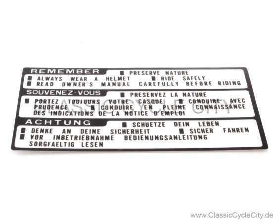 Aufkleber Tank "MARK CAUTION" (MARK CAUTION) # 87560-181-760ZA