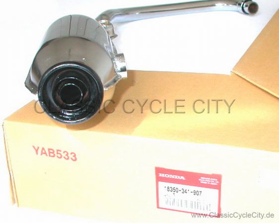 Auspuff Rohr HM-341 Links Unten (MUFFLER 2 EXHAUST) # 18350-341-907 ersetzt 18350-341-000)