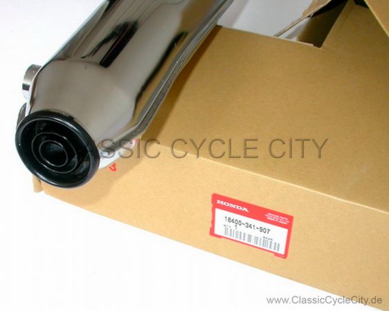Auspuff Rohr HM-341 Rechts Unten (MUFFLER 3 EXHAUST) # 18400-341-907 (ersetzt 18400-341-000)