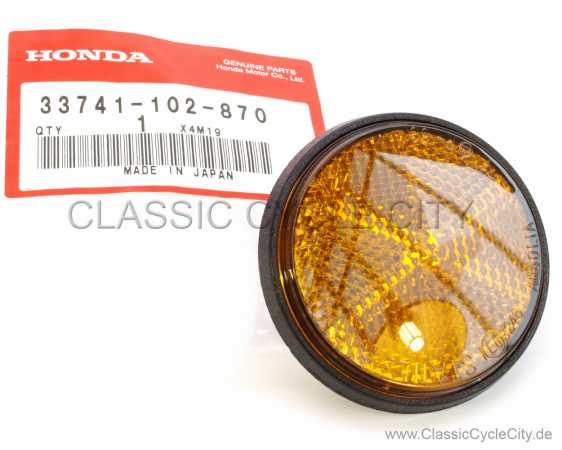 Reflektor Seitenstrahler Rund (FRONT FORK HEAD LIGHT REFLECTOR) # 33741-102-870
