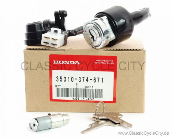 Zündschloss / Sitzbankschloss / Lenkschloss (US) Set (IGNITION LOCK KIT) # 35010-374-671