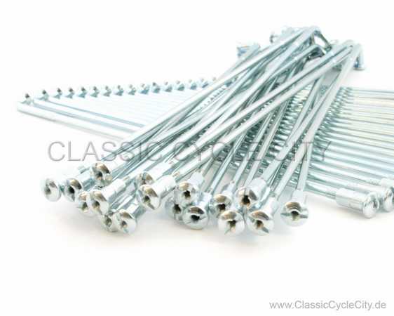Speichensatz Hinterrad 2.15 x 18" / 40 Speichen + 40 Nippel (silber chromatiert)