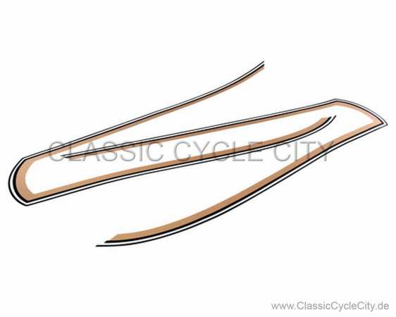 Lacksatz / Lack Flake Sunrise Orange + Tankdekor / Zierstreifen # RHL-KIT-015