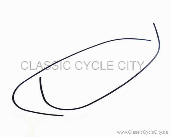 Tank Decals / Stripes Kit, Black / White