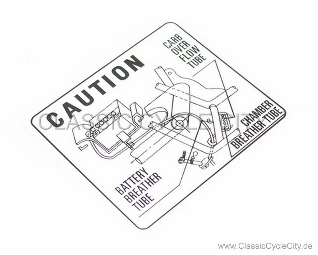 "CAUTION BATTERY" Decal Repro # R-87506-087-680