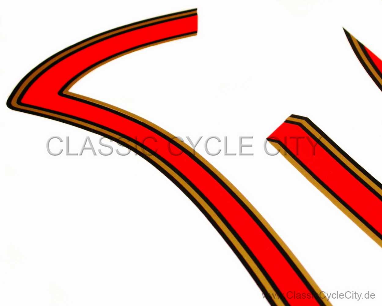 Tank Decals / Decor Kit Gold / Red / Black # DEC-100-014