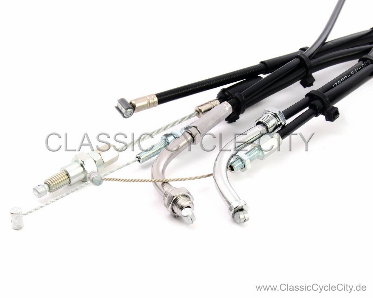 Gaszug / Kupplungszug Set / 'A+B' Kurz Für Flachlenker # CCC-032-KIT