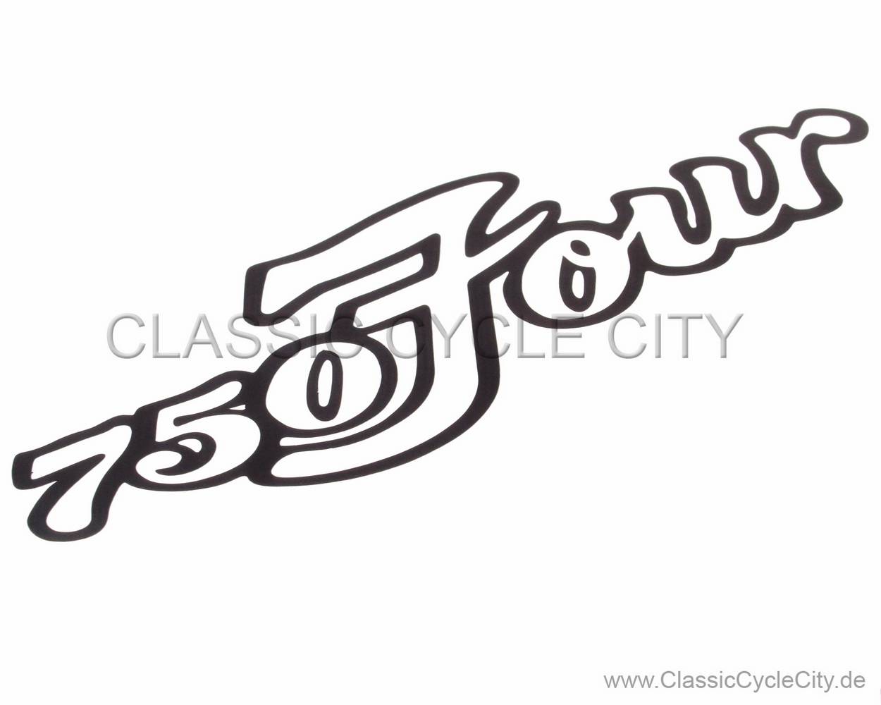 Tank-Aufkleber Honda "750 Four" Logo, "Schwarz"
