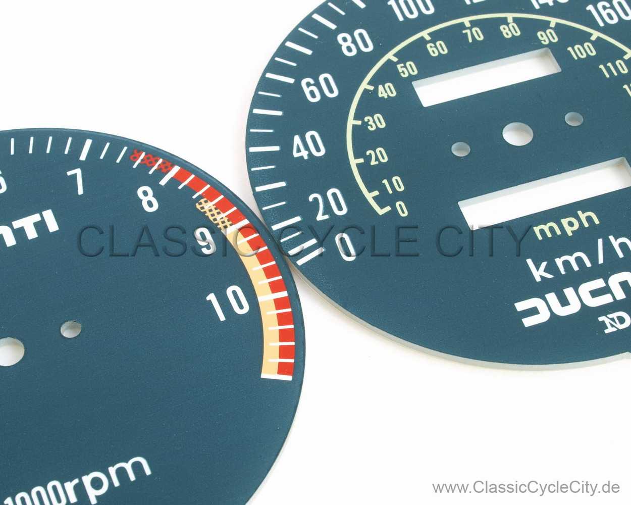Zifferblätter / Tachoscheiben Set Tachometer / DZM # GAU-100-040