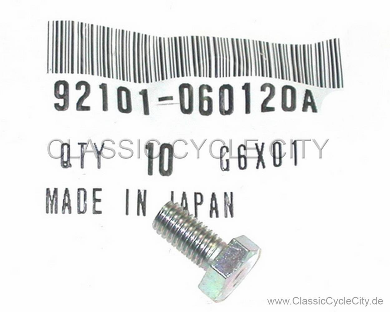 Schraube 6x12 mm (BOLT HEX 6x12) # 92101-060-120A