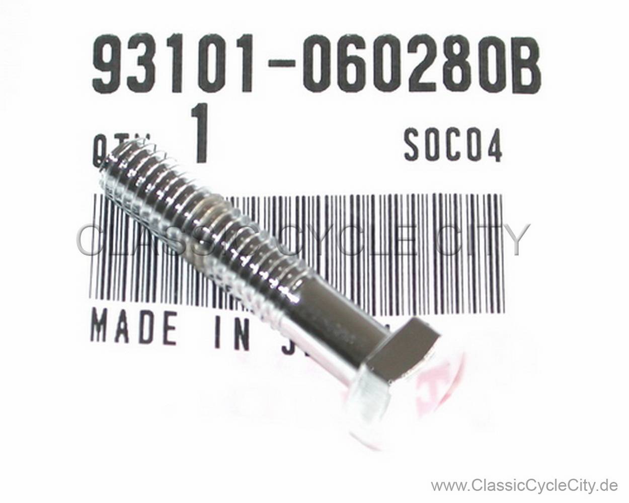 Schraube 8x28 mm (BOLT HEX 6X28 MM) # 93101-060-280B (ersetzt 93000-060-2802)