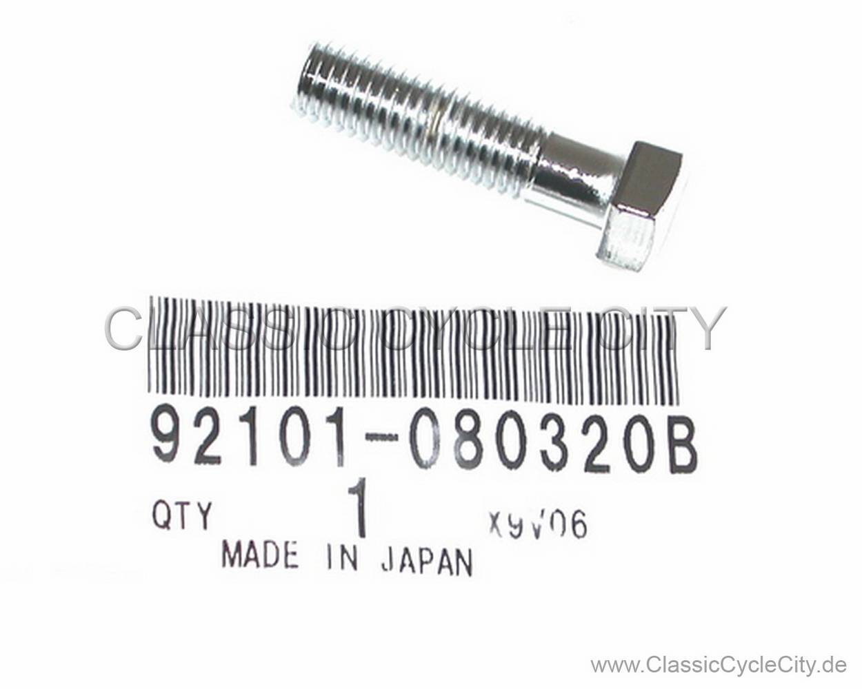 BOLT HEX 8X32 # 92101-080-320B (replaces 92000-080-320B)