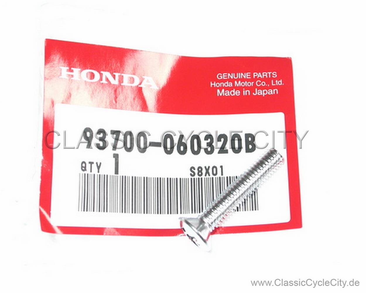 Ovalschraube 6x32 (SCREW OVAL 6X32) # 93700-060320B (ersetzt 93700-0603202)