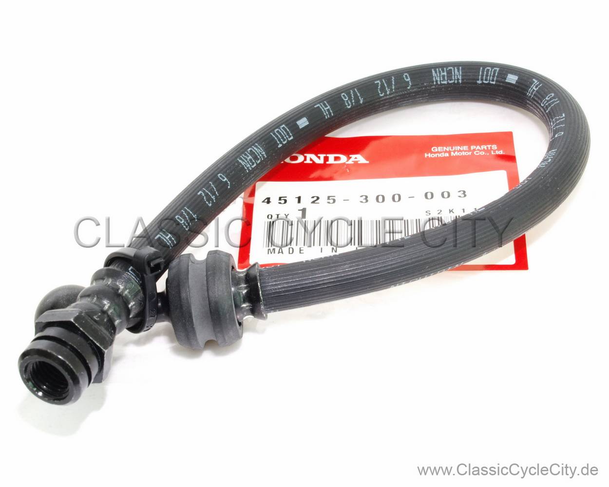 HOSE A FRONT BRAKE (Bottom) # 45125-300-003 (replaces 45125-300-010)