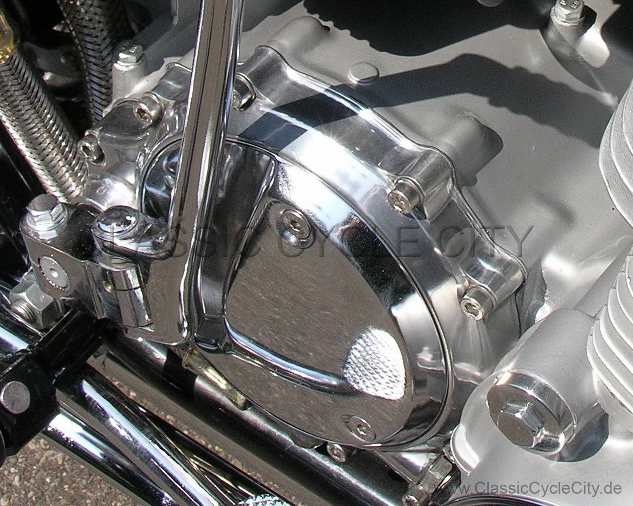 Chrom Kupplungsdeckel (COVER CLUTCH) # 11348-392-000 (ersetzt 11348-300-010)