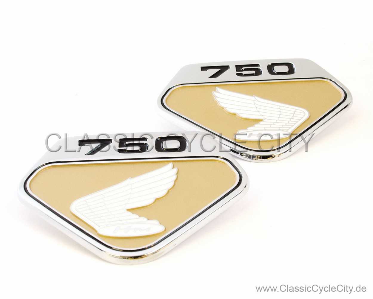 Emblem Set Seitendeckel L/R Repro (SIDE COVER L EMBLEM) # R-00000-461-KIT