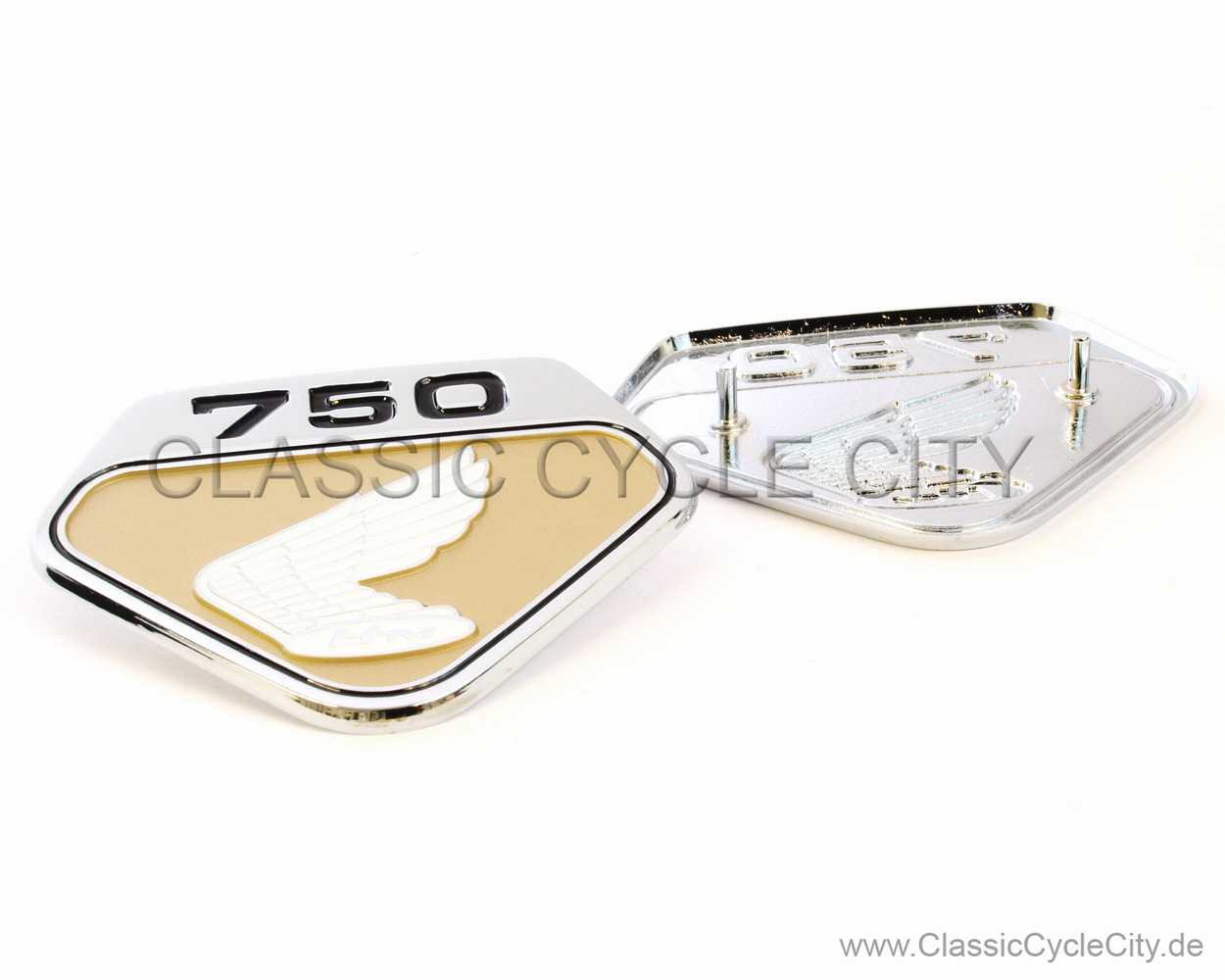 Emblem Set Seitendeckel L/R Repro (SIDE COVER L EMBLEM) # R-00000-461-KIT