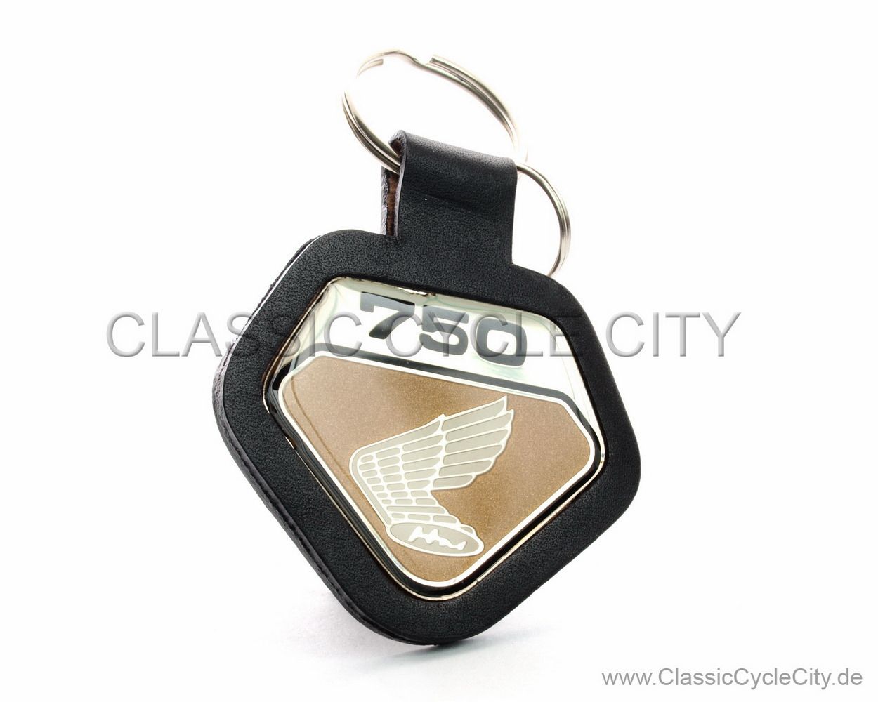 KEY FOB CHAIN Honda CB750 SOHC K0 / Leather "Gold"