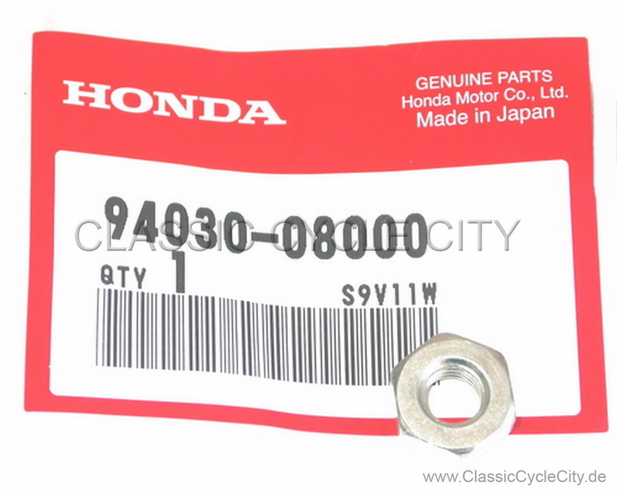 NUT HEX 8MM # 94030-08000 (replaces 94001-080-000S)