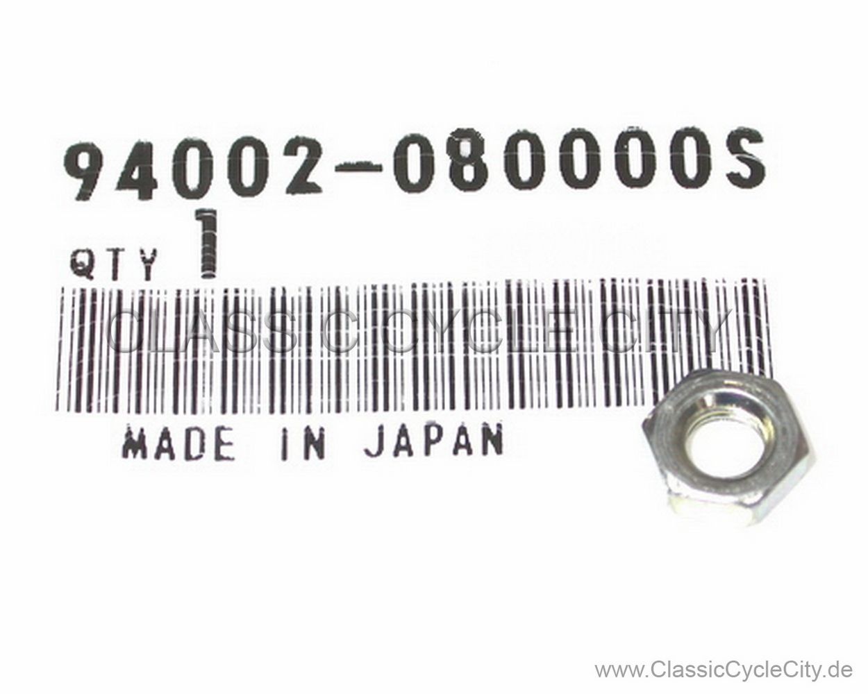 NUT HEX 8MM # 94002-080-000S