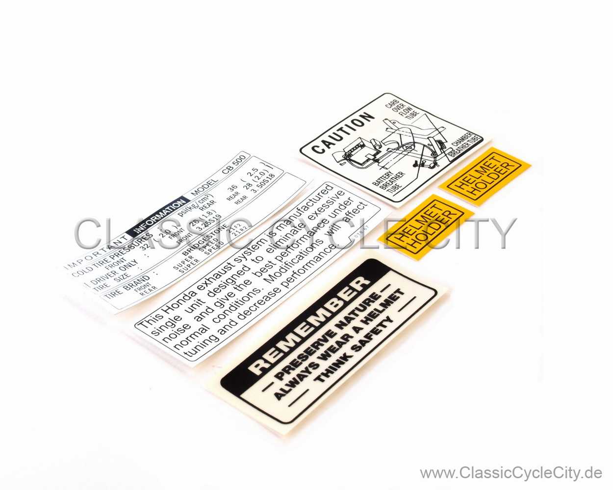 CAUTION MARK Decal / Sticker Kit # DEC-500-018