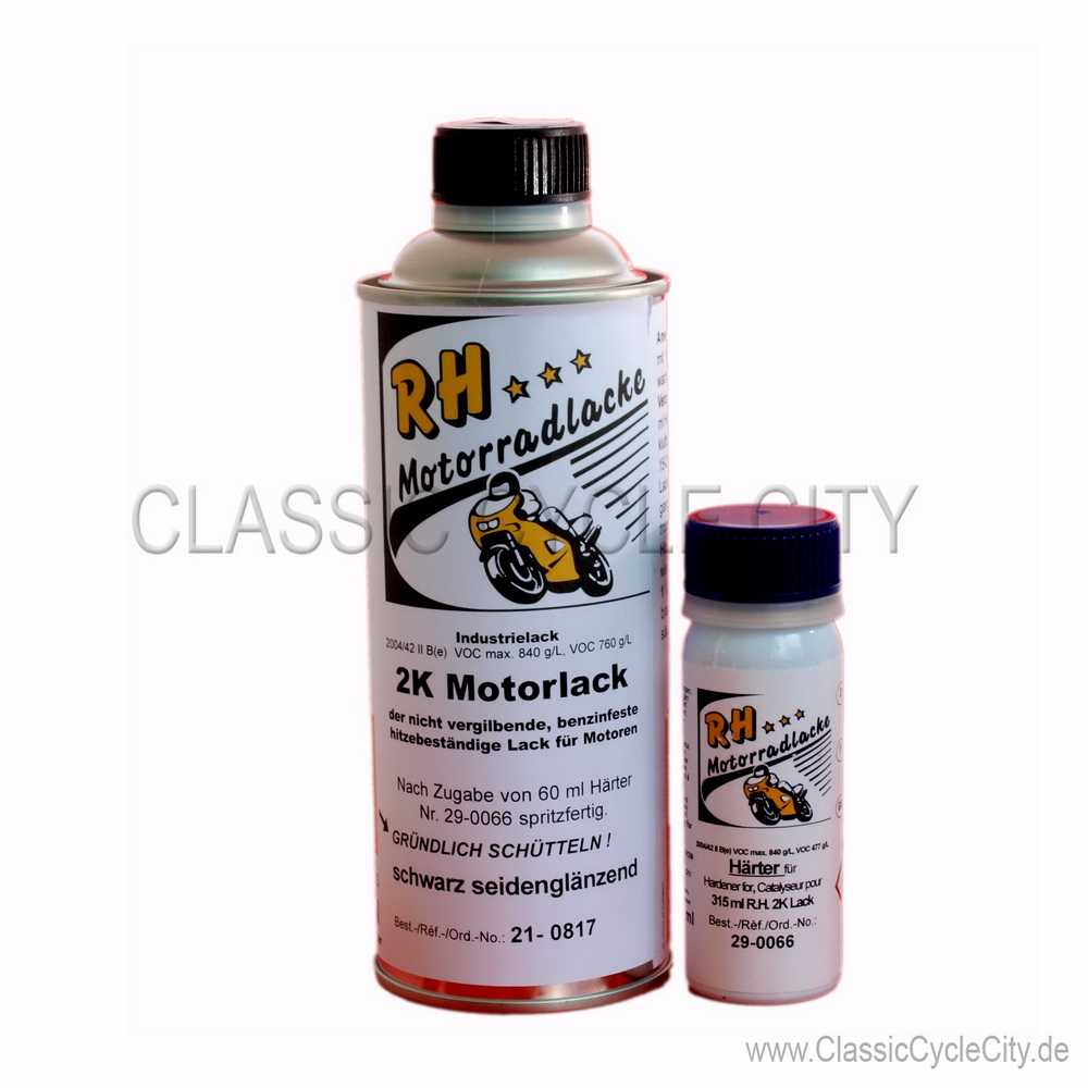 Engine Enamel / Engine Paint Black Silk Mat # RHL-100-022