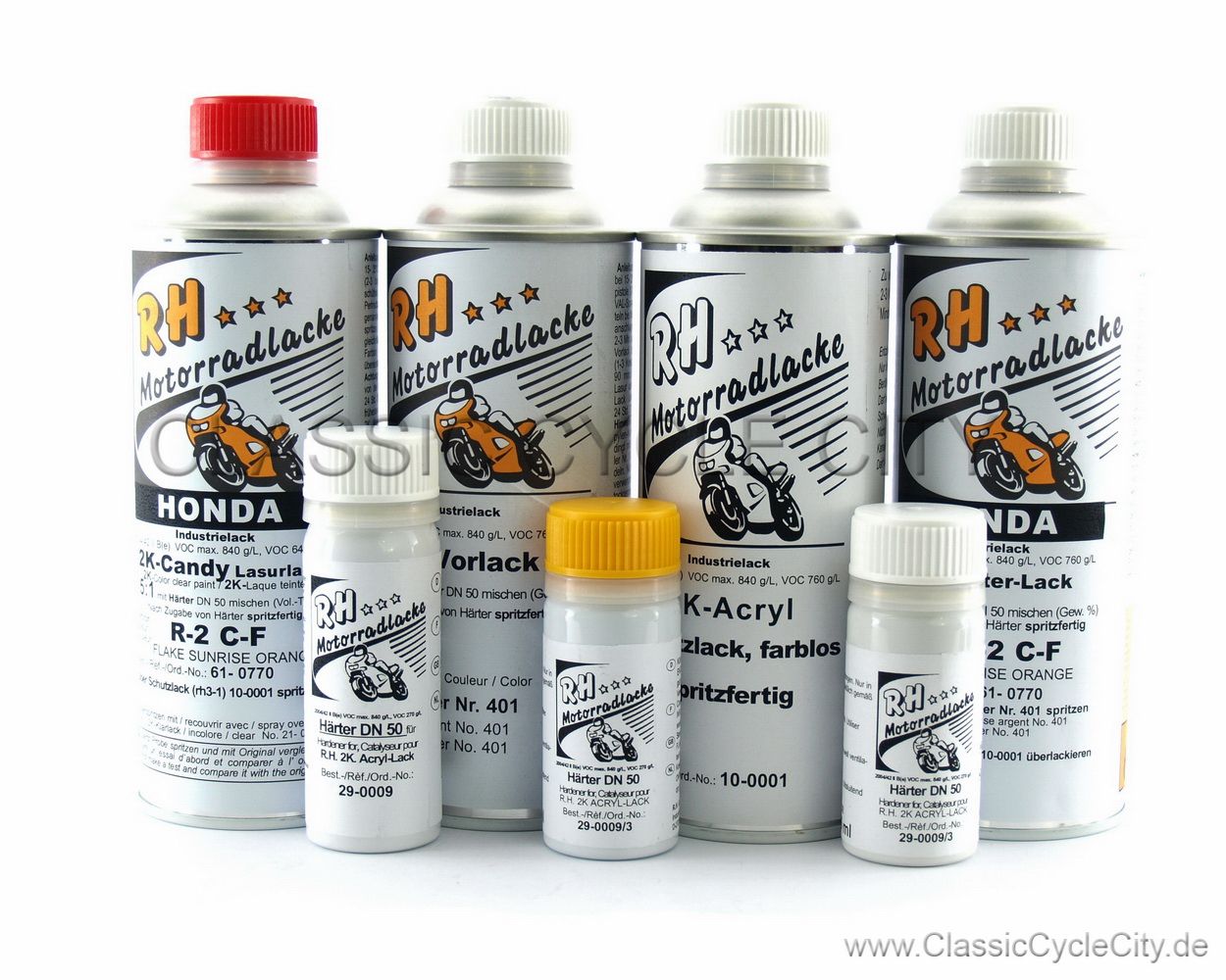 Lackset / Lacksatz Sunrise Flake Orange