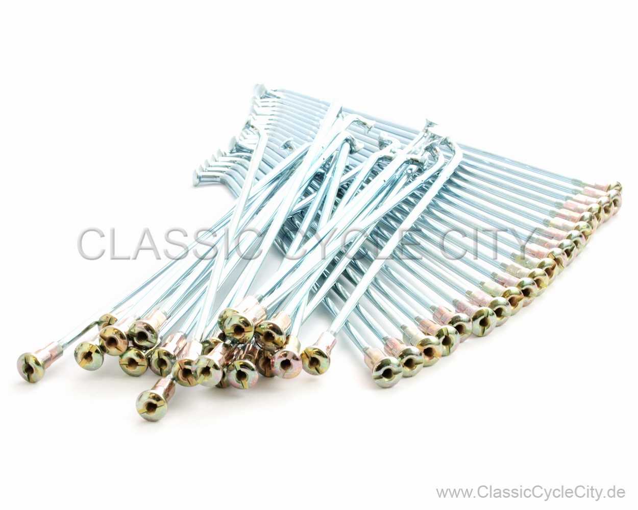 Speichensatz Vorderrad 1.85x19" / 40 Speichen + 40 Nippel (Gold Chromatiert) # CCC-024-KIT