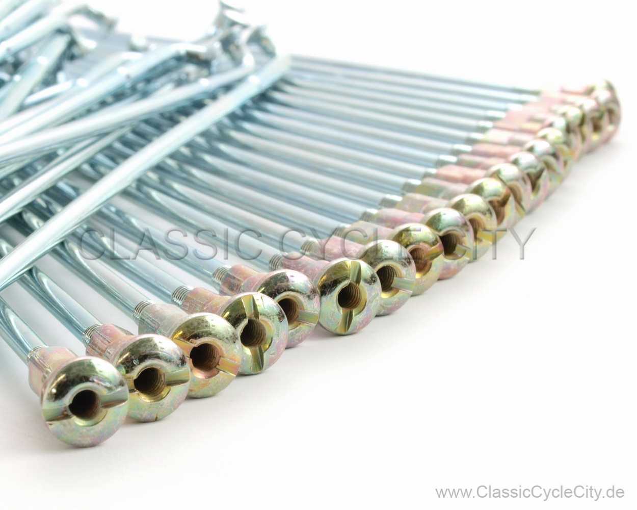 Speichensatz Vorderrad 1.85x19" / 40 Speichen + 40 Nippel (Gold Chromatiert) # CCC-024-KIT