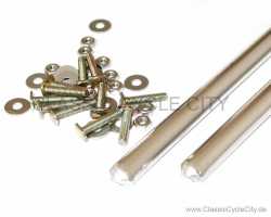 Zierleisten Set Aluminium + Schrauben Sitzbank Ducati GT 750 # CCC-2033